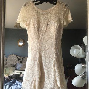 Ark & Co Eyelash Lace Mini Dress - Size Small